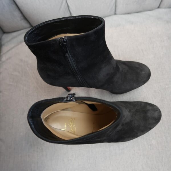 Christian Louboutin Bianca Suede Platform Booties (39.5) - Image 2