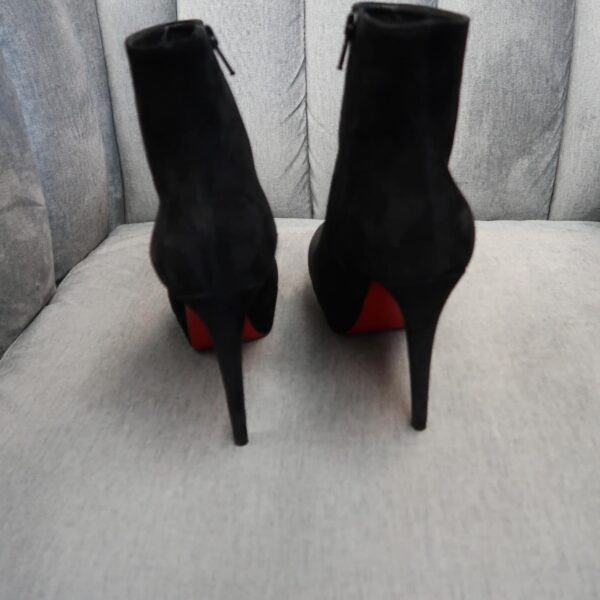 Christian Louboutin Bianca Suede Platform Booties (39.5) - Image 3