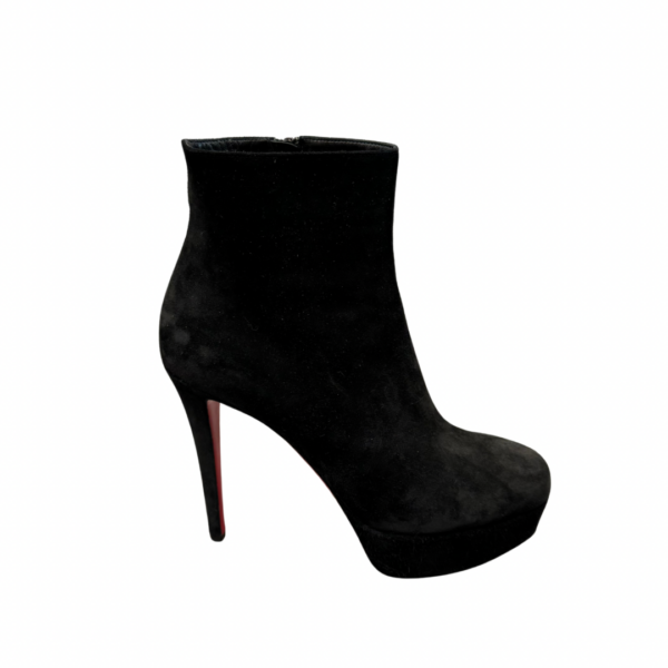 Christian Louboutin Bianca Suede Platform Booties (39.5)