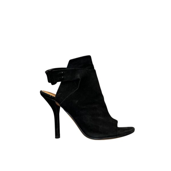 Givenchy Peep-Toe Black Suede Pumps (36)