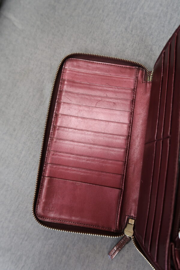 Gucci Patent Guccissima Zip-Around Wallet - Image 8
