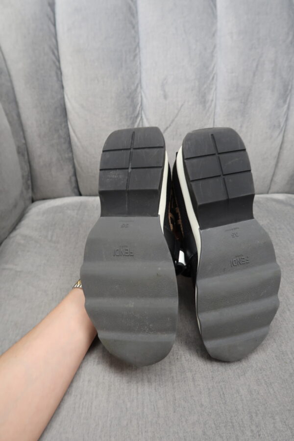 Fendi Zucca Logo Printed Sock Sneakers (35) - Image 6