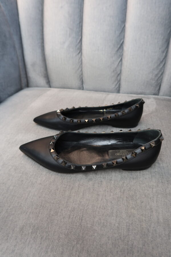 Valentino Rockstud Flats (35.5) - Image 5