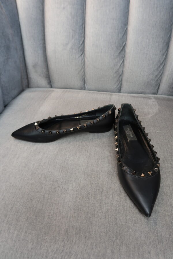 Valentino Rockstud Flats (35.5) - Image 7