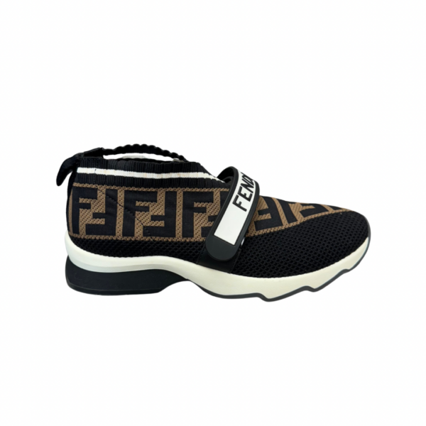 Fendi Zucca Logo Printed Sock Sneakers (35)