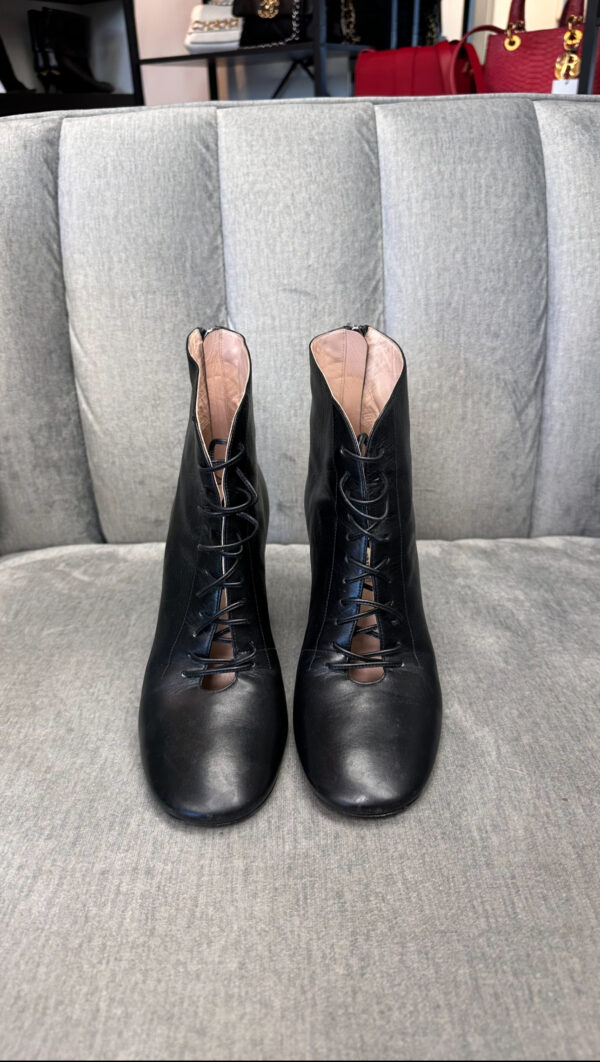 Miu Miu Lace Up Boots (38.5) - Image 2