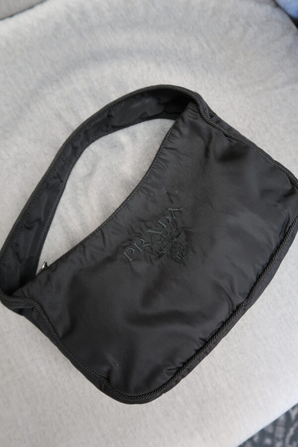 Prada Nylon Embroidery Mini Tote Bag - Image 2