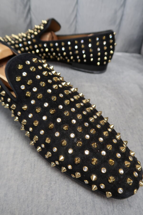Christian Louboutin Men’s Dandelion Spike Loafers (44.5) - Image 5
