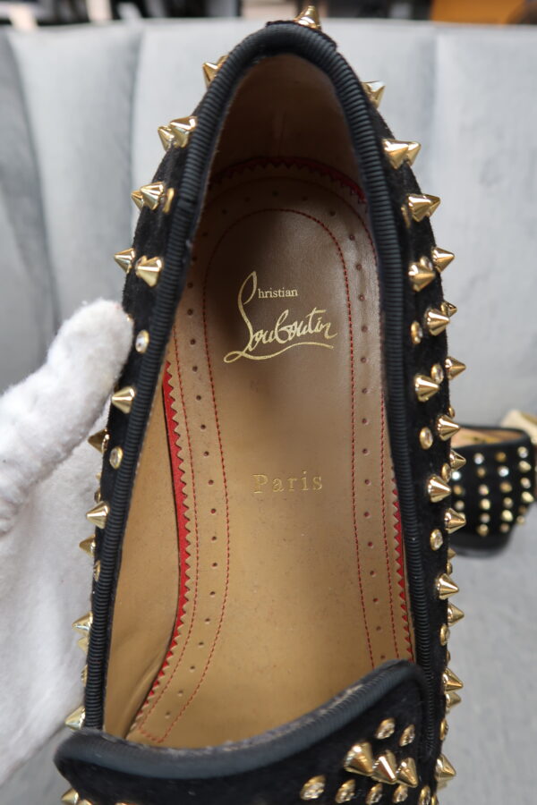 Christian Louboutin Men’s Dandelion Spike Loafers (44.5) - Image 4
