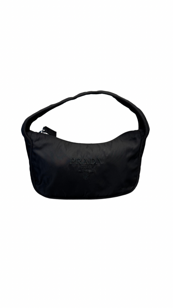 Prada Nylon Embroidery Mini Tote Bag