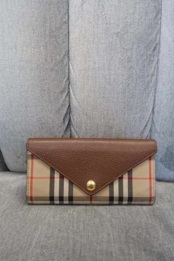 Burberry Check Long Wallet - Image 6