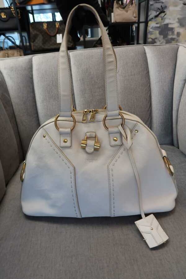 YSL Rive Gauche Muse Leather Shoulder Bag - Image 4