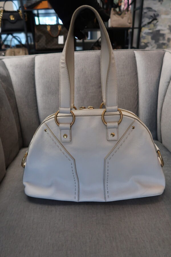 YSL Rive Gauche Muse Leather Shoulder Bag - Image 6