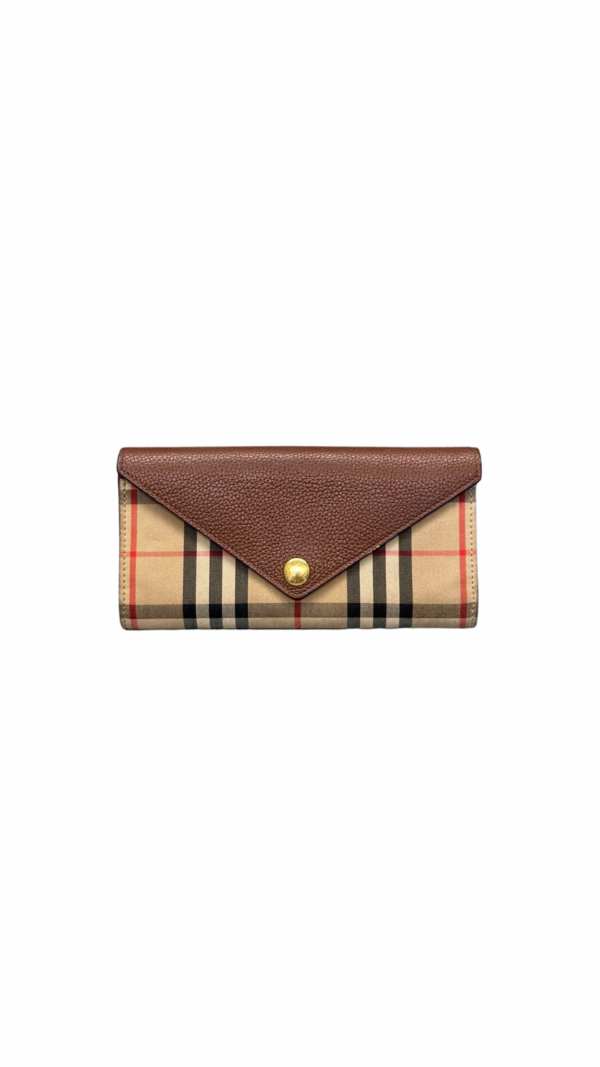 Burberry Check Long Wallet