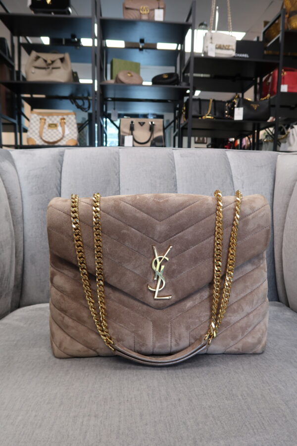 YSL Suede Medium Lou Lou - Image 2