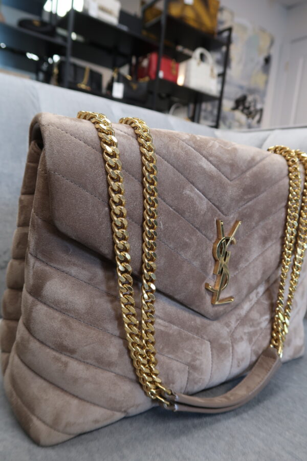 YSL Suede Medium Lou Lou - Image 15