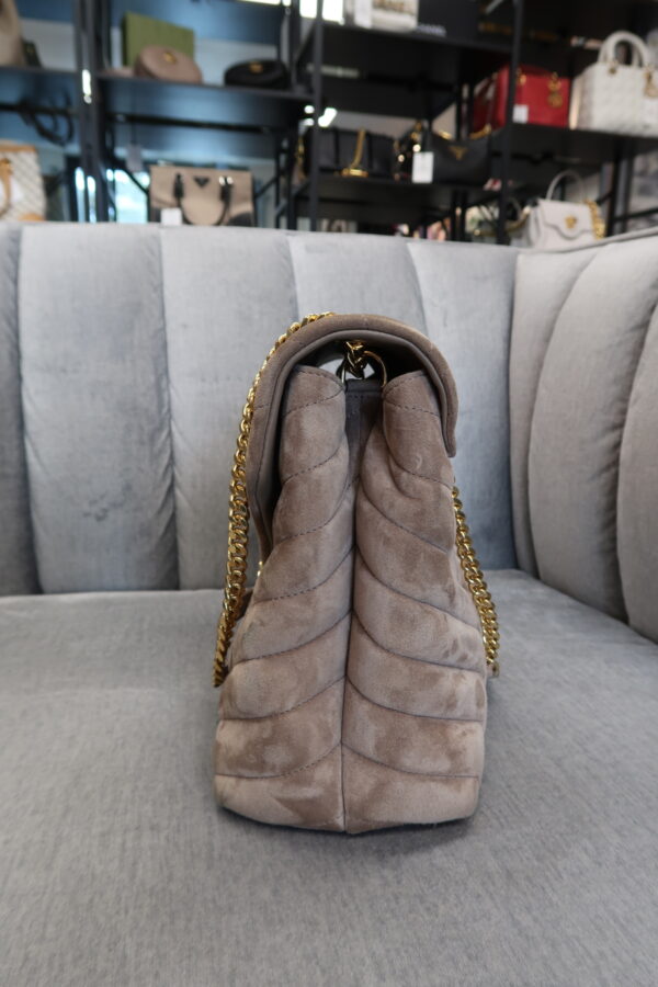 YSL Suede Medium Lou Lou - Image 12