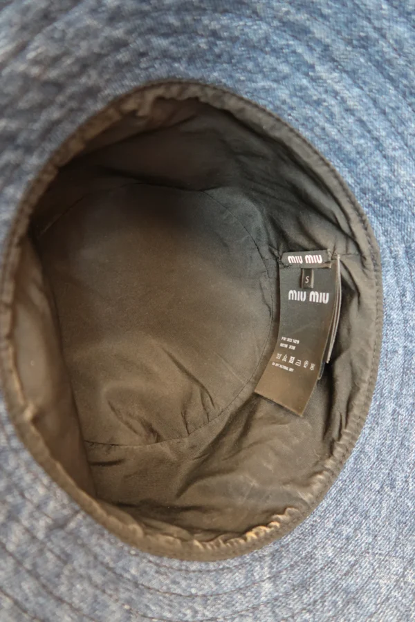 Miu Miu Denim Bucket Hat - Image 5