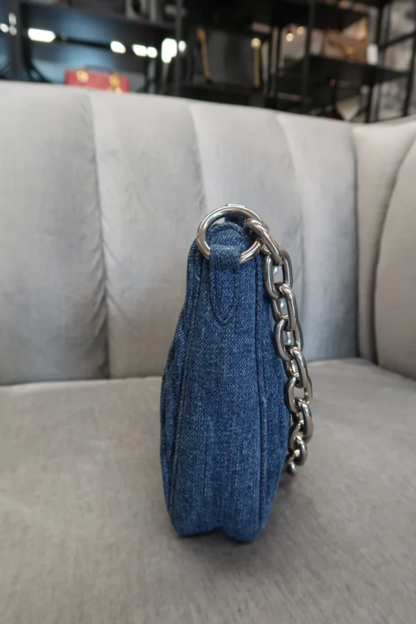 Miu Miu Denim Shoulder Bag - Image 9