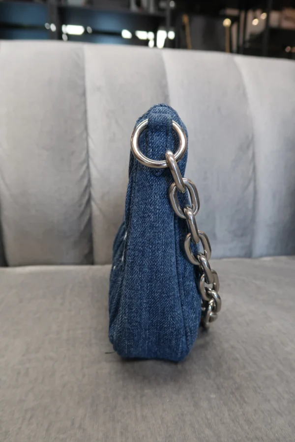 Miu Miu Denim Shoulder Bag - Image 7